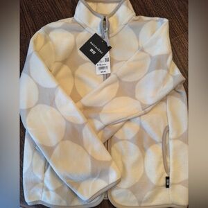 Marimekko Beige and White Fleece Jacket